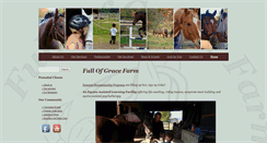 Desktop Screenshot of fullofgracefarm.org