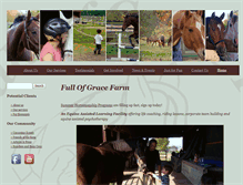 Tablet Screenshot of fullofgracefarm.org